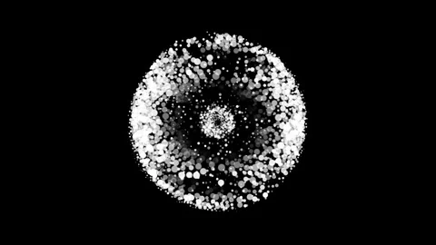 Abstract Background Black And White Bubbling Circles 25 Stock Footage 253729319