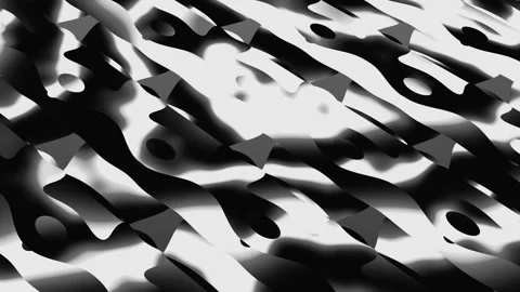 Abstract background with black and white circles. High quality 4k footage Stock Footage 255909115