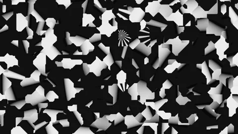 Abstract background with black and white lines. High quality 4k footage Stock Footage 255909396