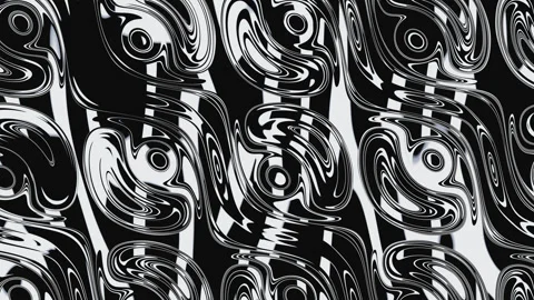 Abstract background with black and white circles. High quality 4k footage Stock Footage 255910117