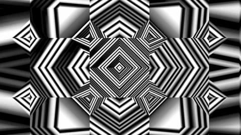Abstract background with black and white stripes. Seamless loop. Stock Footage 266218974