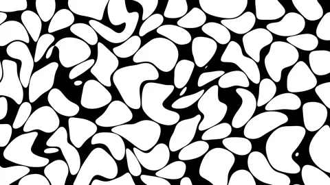 Abstract background with black and white elements. Seamless loop hypnotic Stock Footage 339885170