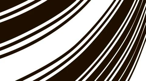 Abstract background. Black and white curve lines. Stock Illustration