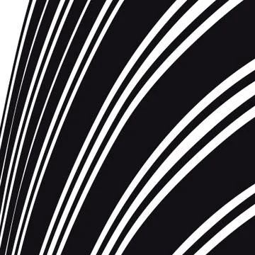 Abstract background. Black and white curve lines. Stock Illustration