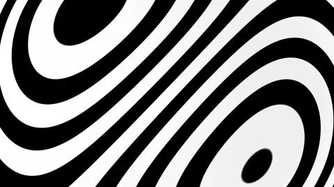 Abstract background with black and white elements. Hypnotic backdrop Illustrazione stock