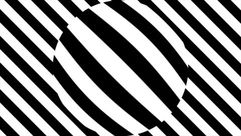 Abstract background with black and white stripes. Seamless loop. Abstract Stock Illustration