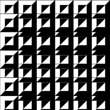 Abstract background, black and white color, square and triangl. Stock Illustration
