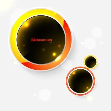 Abstract background with black bubbles. Illustrazione stock
