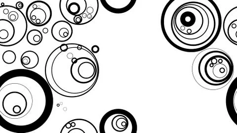 Abstract background of black circles Stock Illustration