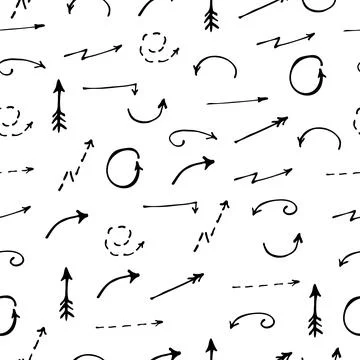 Abstract background with black different arrows Stock Illustration