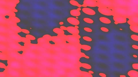 Abstract background with black dots and red circles on dark blue Stock Footage 329008825