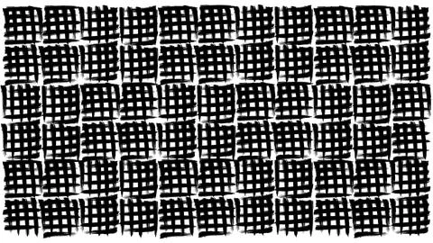 Abstract background of black grunge grids drawn with ink, crossed lines Stock Illustration