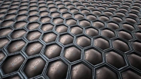 Abstract background of a black honeycomb Stock Footage 235709114