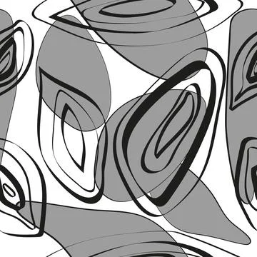 Abstract background of black lines of different thicknesses. Illustrazione stock