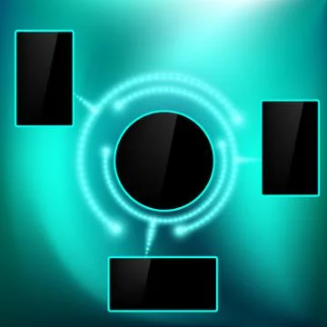 Abstract background with a black screen Stock-Illustration