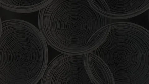 Abstract background from black spiraled coils Stock Illustration