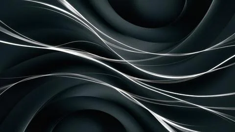 Abstract background of black waves. shapes and textures. Stock Illustration