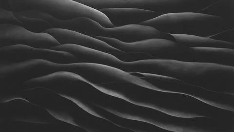 Abstract background of black waves. shapes and textures. Stock Illustration