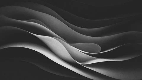 Abstract background of black waves. shapes and textures. Stock Illustration