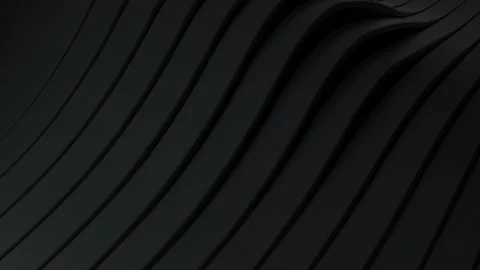 Abstract background with black wavy stripes. Abstract cut paper rippling stri Stock Footage 142535420