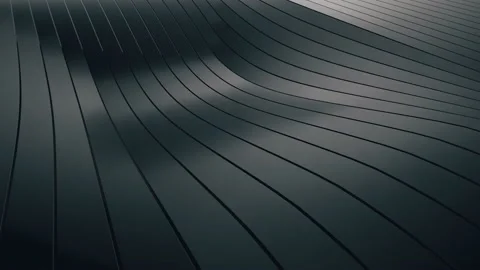 Abstract background with black wavy stripes. Abstract cut paper stripes. Modern Stock Footage 146985053