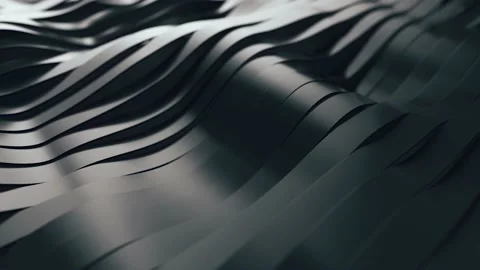 Abstract background with black wavy stripes. Modern black background template Stock Footage 148388159