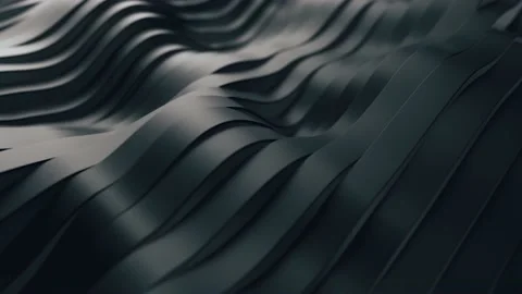Abstract background with black wavy stripes. Modern black background template Stock Footage 148388226