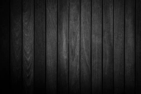Abstract background from black wood pattern on wall in dark tone. Stock Photos