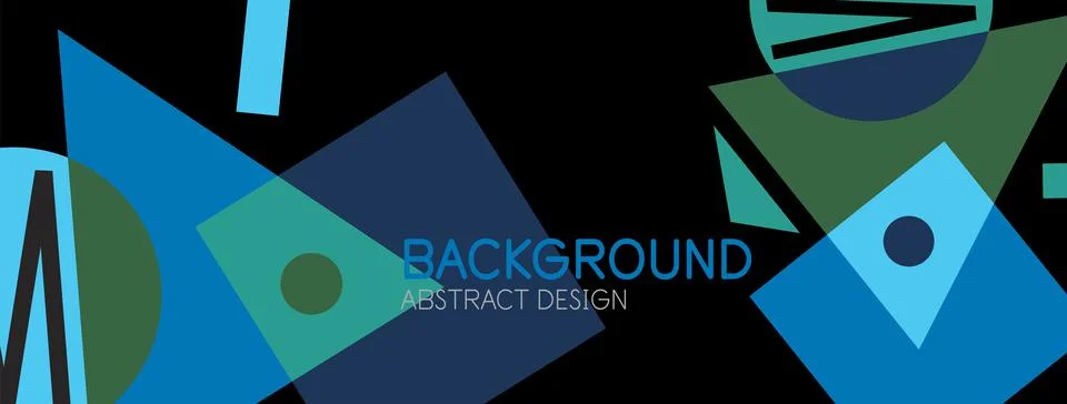 Abstract background with blocks, lines, geometric shapes. Techno or business Stock Illustration