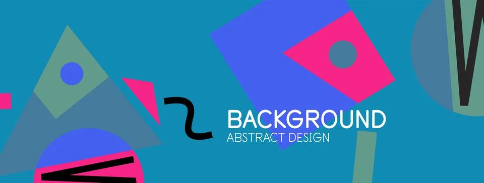 Abstract background with blocks, lines, geometric shapes. Techno or business 스톡 일러스트
