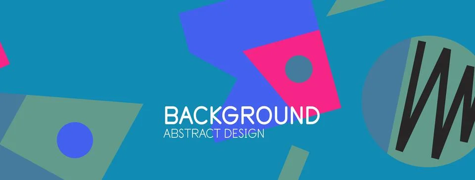 Abstract background with blocks, lines, geometric shapes. Techno or business Ilustración de archivo
