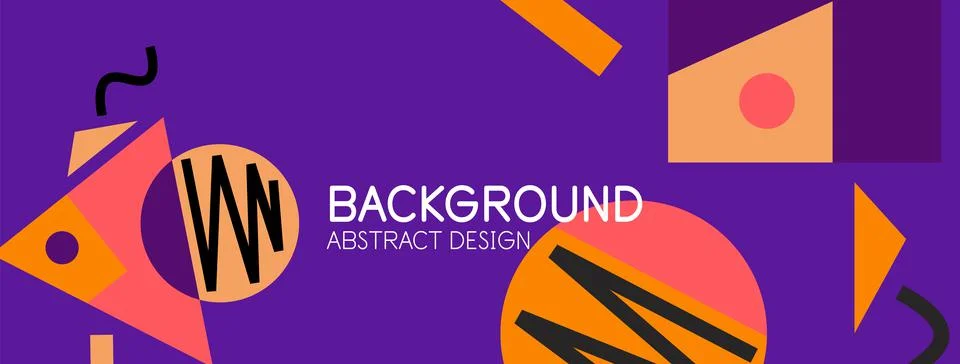 Abstract background with blocks, lines, geometric shapes. Techno or business Stock Illustration