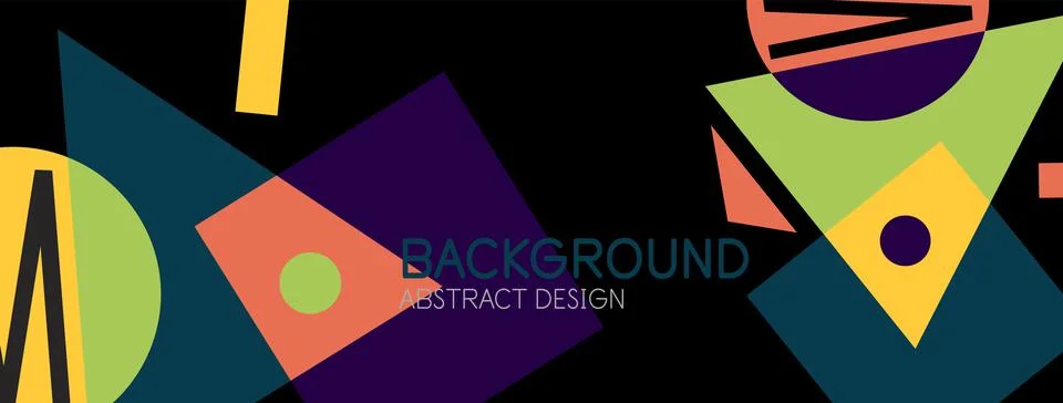 Abstract background with blocks, lines, geometric shapes. Techno or business Ilustración de archivo