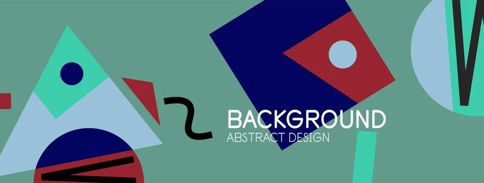 Abstract background with blocks, lines, geometric shapes. Techno or business Ilustración de archivo