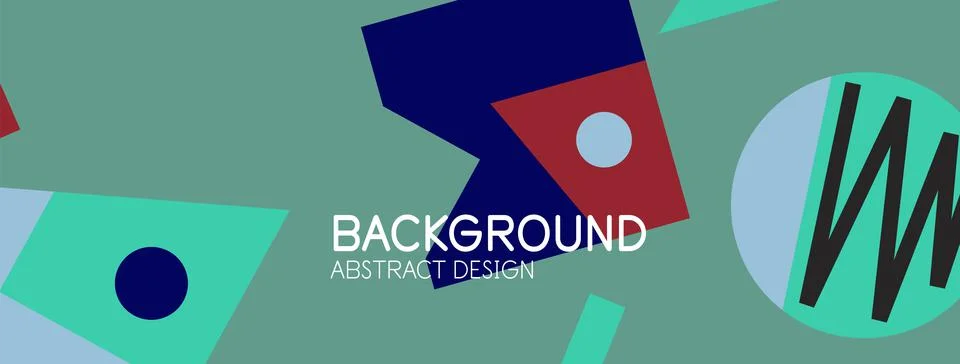 Abstract background with blocks, lines, geometric shapes. Techno or business Ilustración de archivo
