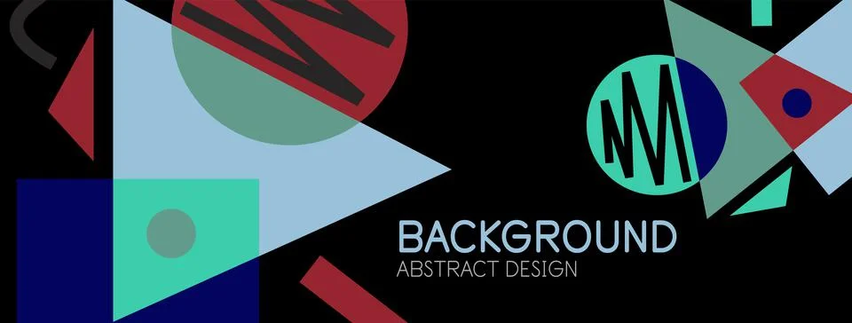 Abstract background with blocks, lines, geometric shapes. Techno or business Stockillustratie