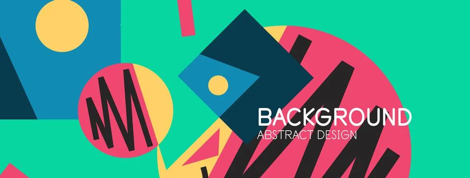 Abstract background with blocks, lines, geometric shapes. Techno or business Ilustración de archivo