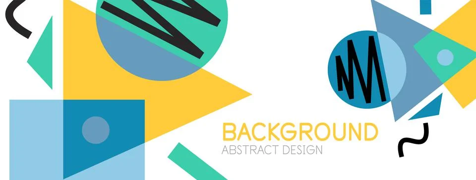 Abstract background with blocks, lines, geometric shapes. Techno or business Ilustración de archivo