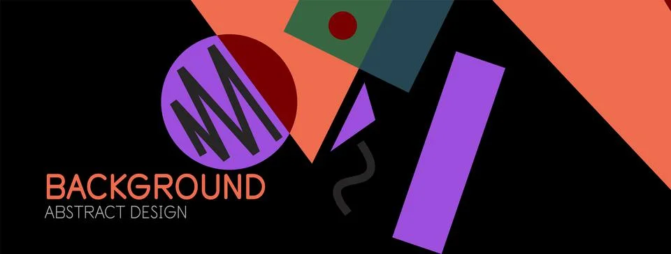 Abstract background with blocks, lines, geometric shapes. Techno or business Stockillustratie