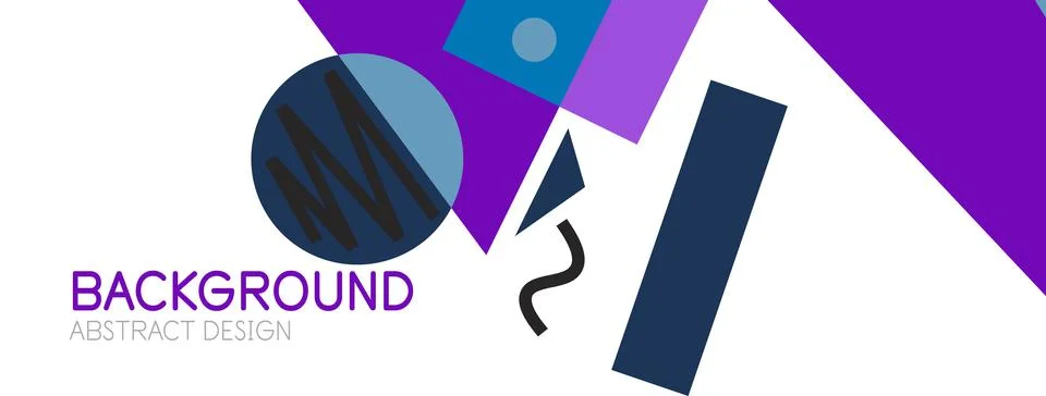 Abstract background with blocks, lines, geometric shapes. Techno or business Ilustración de archivo