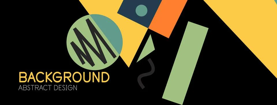 Abstract background with blocks, lines, geometric shapes. Techno or business Ilustración de archivo
