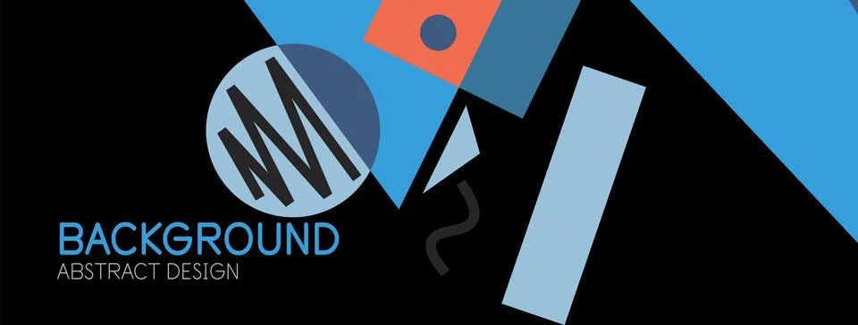 Abstract background with blocks, lines, geometric shapes. Techno or business Ilustración de archivo