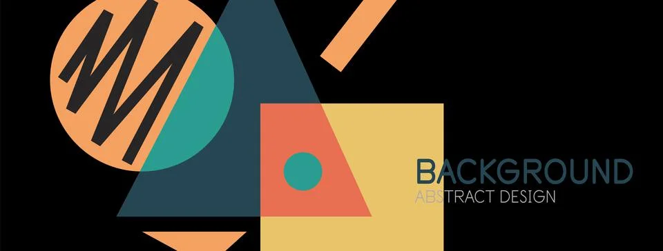 Abstract background with blocks, lines, geometric shapes. Techno or business Ilustración de archivo