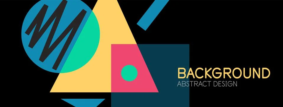 Abstract background with blocks, lines, geometric shapes. Techno or business Ilustración de archivo
