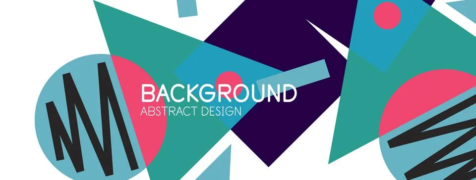 Abstract background with blocks, lines, geometric shapes. Techno or business Ilustración de archivo