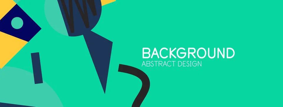 Abstract background with blocks, lines, geometric shapes. Techno or business Ilustración de archivo