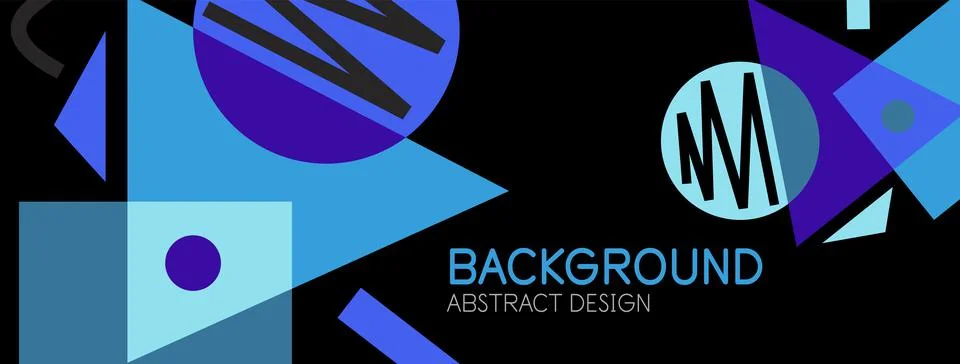 Abstract background with blocks, lines, geometric shapes. Techno or business Ilustración de archivo