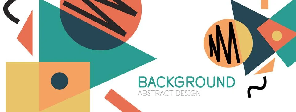 Abstract background with blocks, lines, geometric shapes. Techno or business 스톡 일러스트