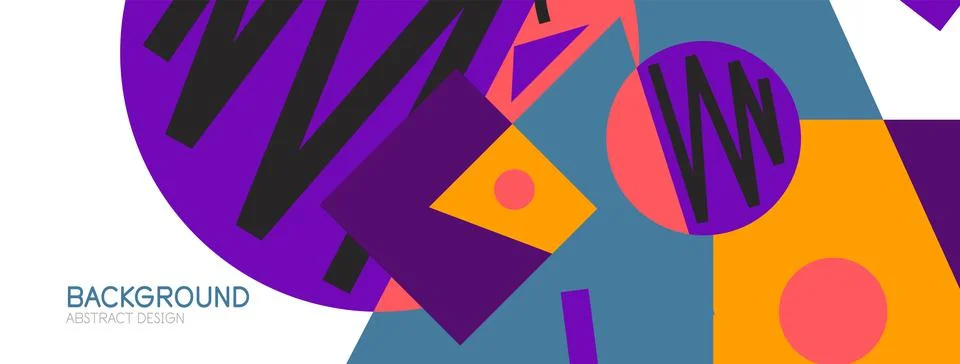 Abstract background with blocks, lines, geometric shapes. Techno or business Ilustración de archivo