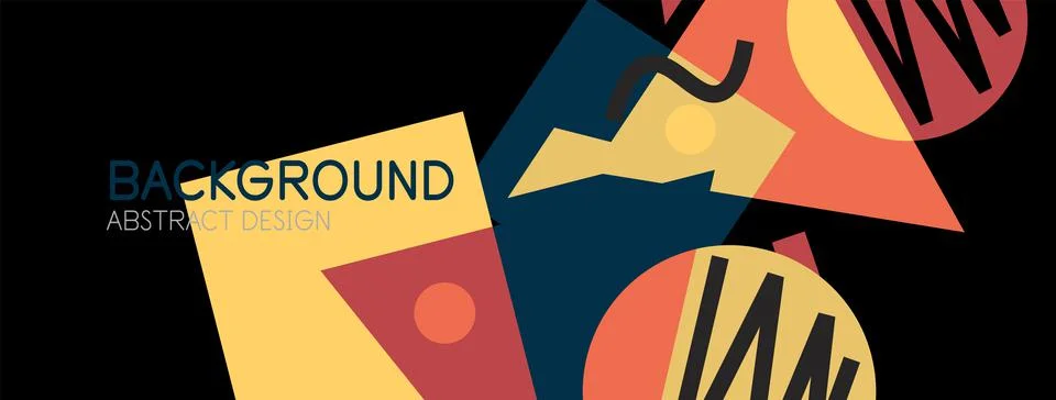 Abstract background with blocks, lines, geometric shapes. Techno or business Ilustración de archivo